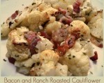 Bacon and Ranch Roasted Cauliflower