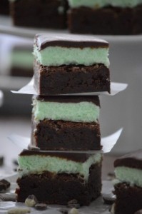 Flourless Andes Mint Brownies - Contain Egg and Dairy