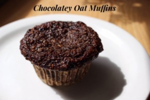 Chocolate Oat Muffins - Gluten Free, Nut Free, Vegan