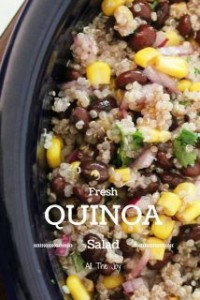 Fresh Quinoa Salad - vegan, gluten free, nut free