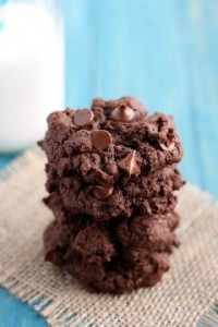 Double Chocolate Fudge Cookies - Gluten Free, Vegan