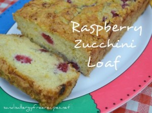Raspberry Zucchini Loaf - Gluten Free, Vegan