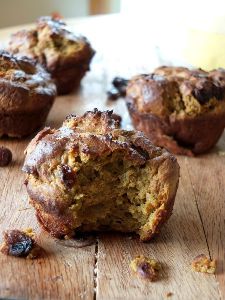 Squash Flour Raisin Muffins - Vegan, Gluten Free, Nut Free