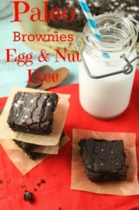 Paleo Vegan Brownies - Gluten Free, Egg Free, Diary Free
